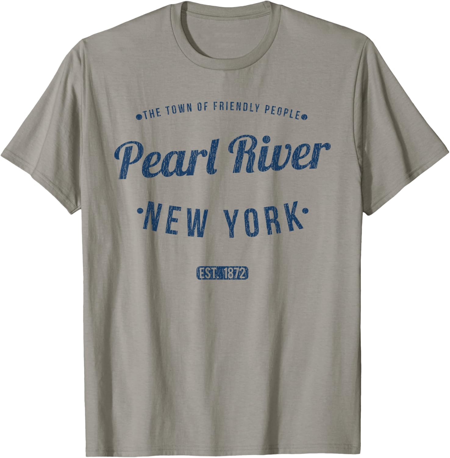 Pearl River New York Vintage Travel Souvenir Pearl River T-Shirt - T-Shirt | Sand