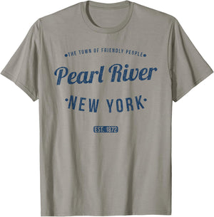 Pearl River New York Vintage Travel Souvenir Pearl River T-Shirt - T-Shirt | Sand