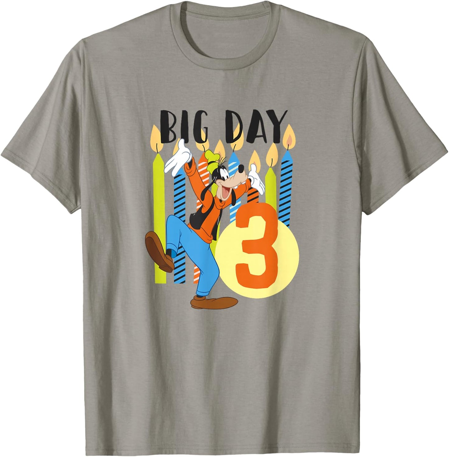 Disney Goofy Birthday Big Day 3 Years Old T-Shirt - T-Shirt | Sand