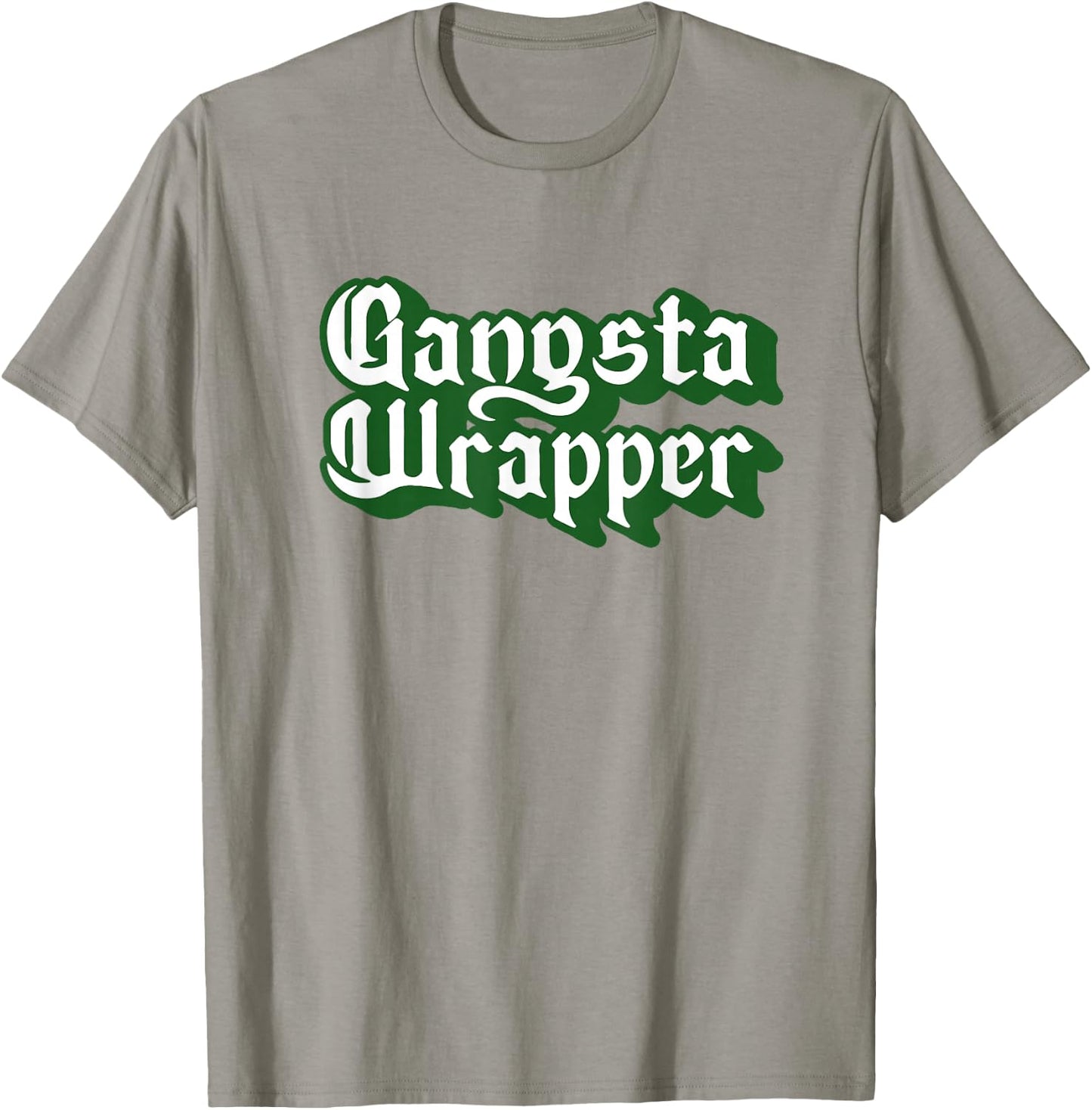 The Robot Ranger - Fun Apparel & Gifts Gangsta Wrapper! Fun & Funny Christmas Holiday Graphic T-Shirt - T-Shirt | Sand