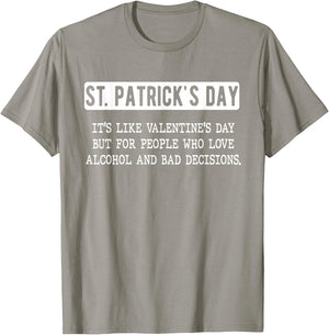 St. Patricks Day Drinking Men Women Funny St Pats Definition T-Shirt - T-Shirt | Sand