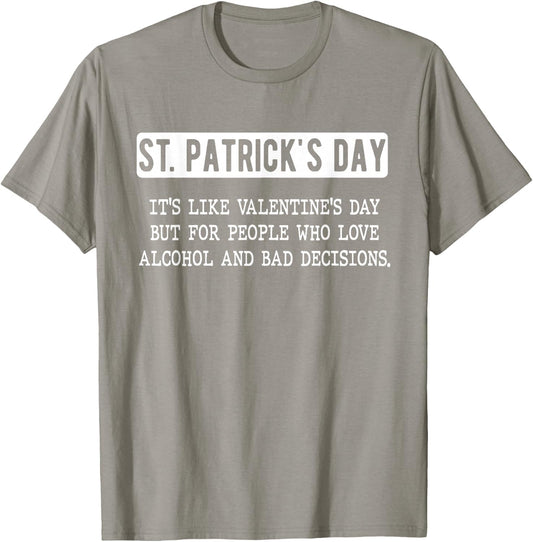 St. Patricks Day Drinking Men Women Funny St Pats Definition T-Shirt - T-Shirt | Sand