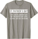 St. Patricks Day Drinking Men Women Funny St Pats Definition T-Shirt - T-Shirt | Sand