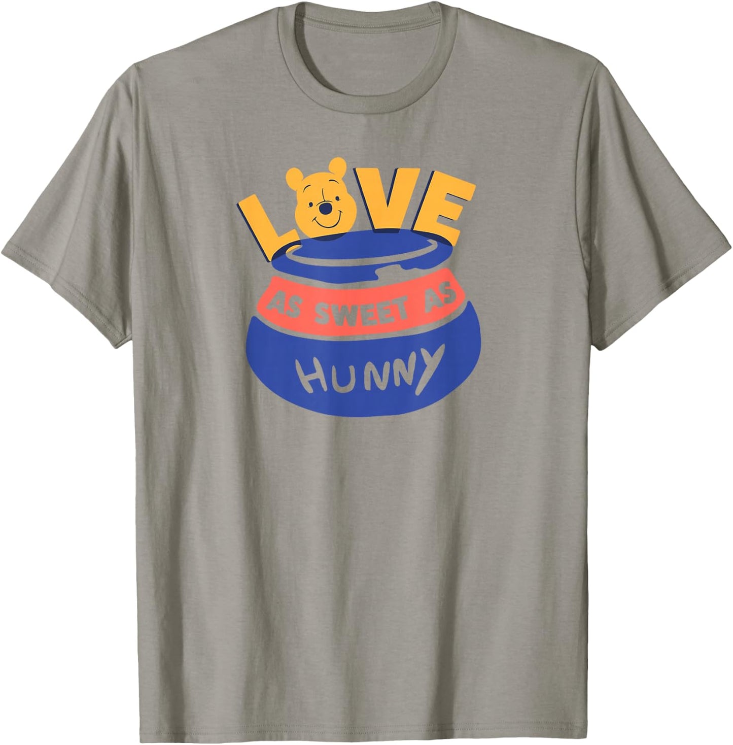 Amazon Essentials Winnie the Pooh Love As Sweet As Hunny Valentine's Day T-Shirt - T-Shirt | Sand