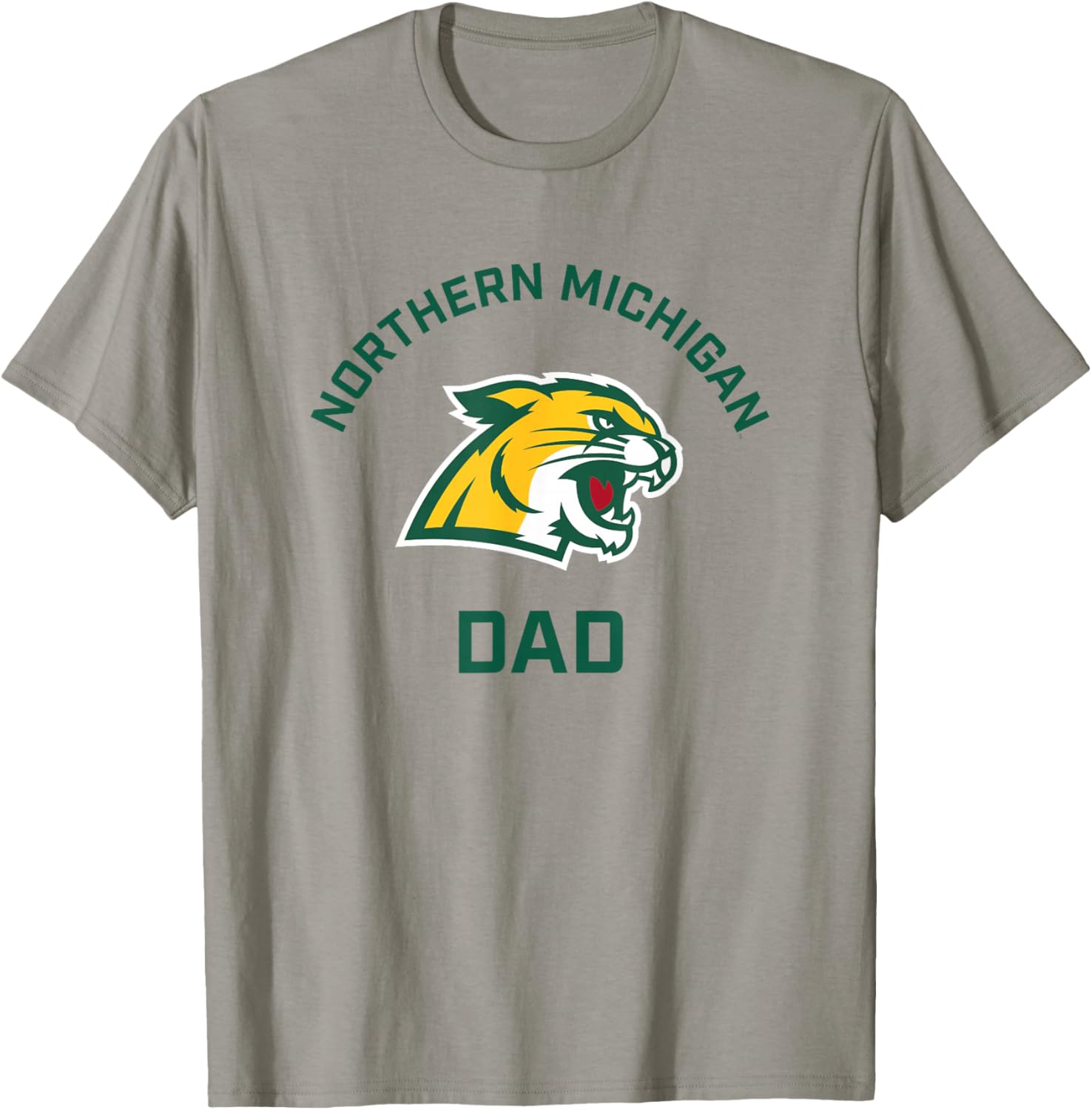 Northern Michigan University NMU Wildcats Arched Dad T-Shirt - T-Shirt | Sand