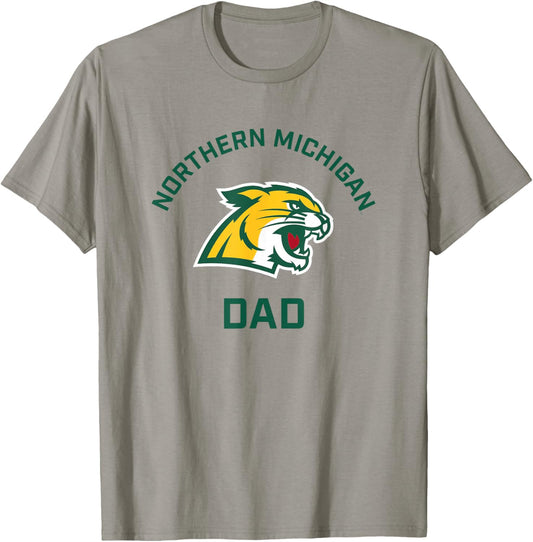 Northern Michigan University NMU Wildcats Arched Dad T-Shirt - T-Shirt | Sand