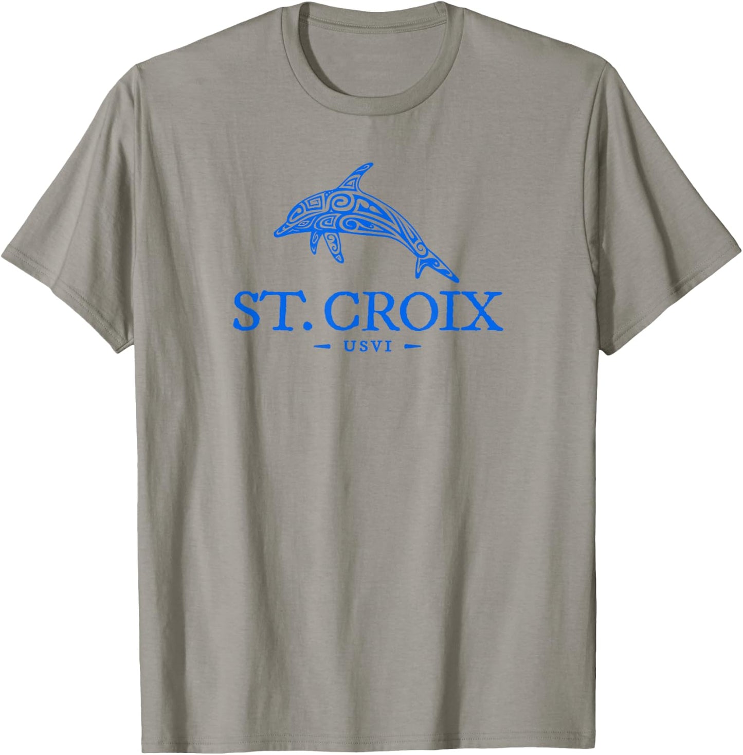 St Croix Dolphin Boys Girls Toddler Cruise Vacation Souvenir T-Shirt - T-Shirt | Sand