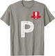 Peru Human Flag Letter P Peru T-Shirt - T-Shirt | Sand