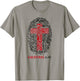 Galatians 2:20 - My Identity in Christ Cross in Thumbprint T-Shirt - T-Shirt | Sand