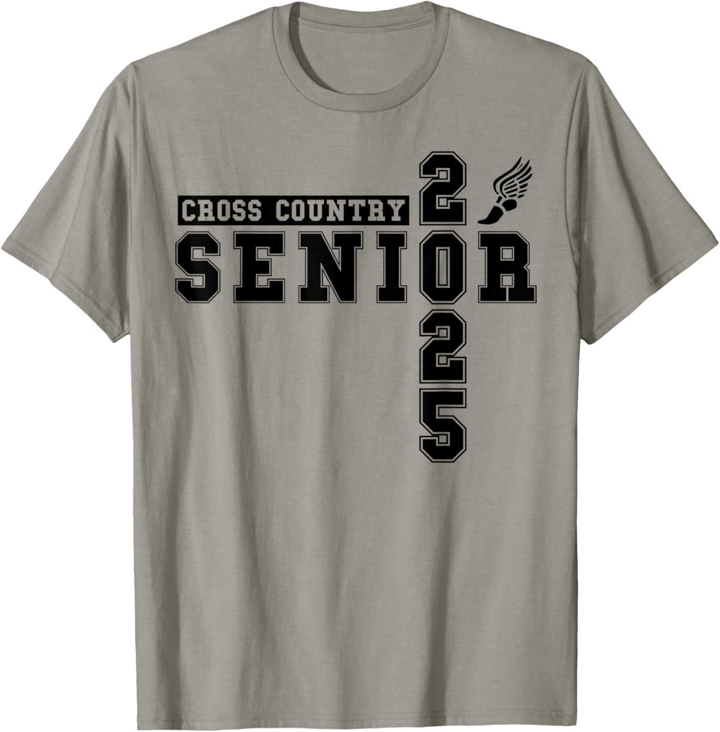 Cross Country Senior Night Senior 2025 Graduation Party 38 T-Shirt - T-Shirt | Sand