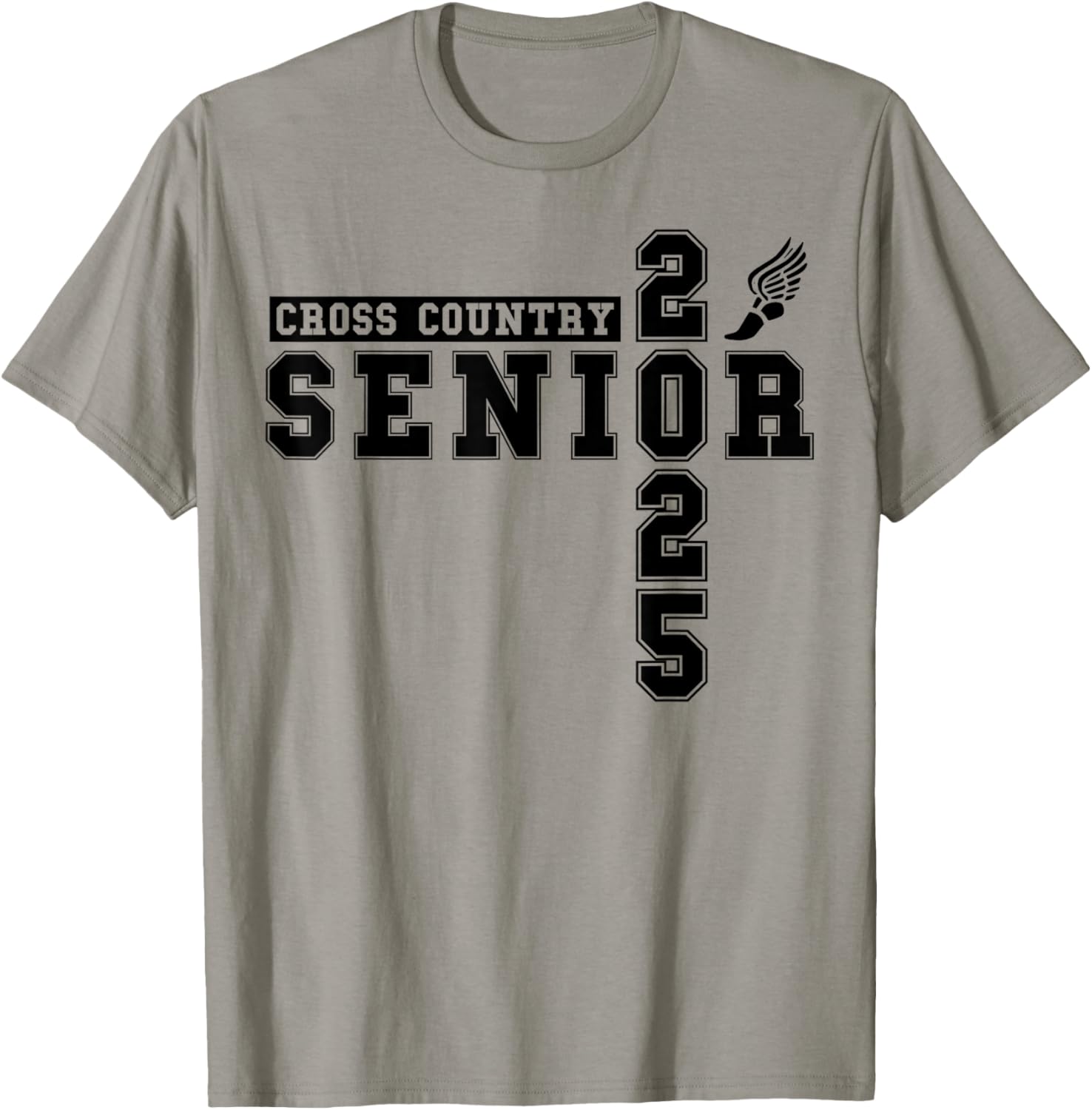 Cross Country Senior Night Senior 2025 Graduation Party 38 T-Shirt - T-Shirt | Sand