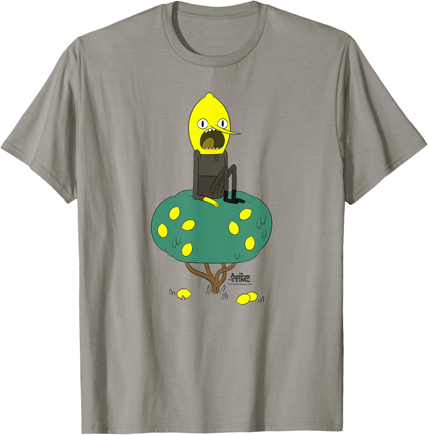 Cartoon Network Adventure Time Lemongrab Tree , Men's, Blue, Small, Short Sleeve, Classic Fit, Cotton 60% Polyester 40% T-Shirt - T-Shirt | Sand