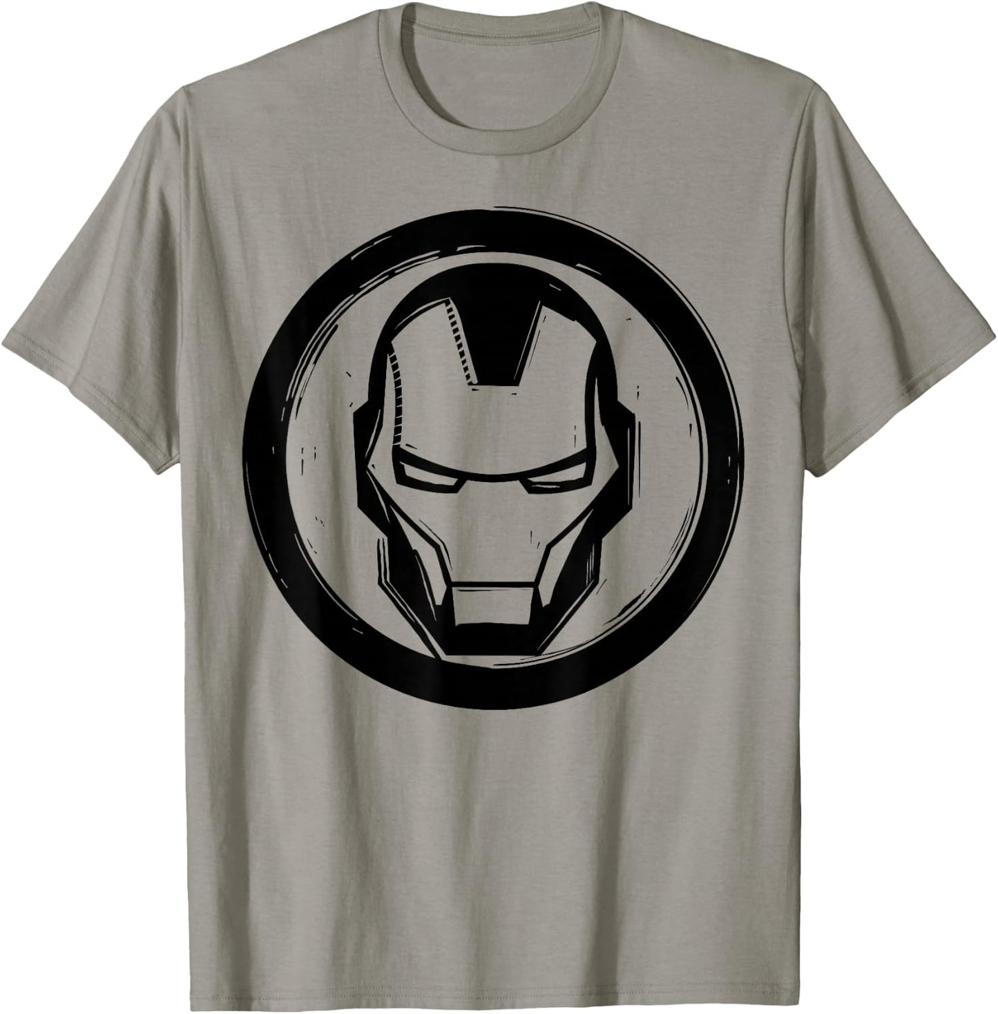 Marvel Iron Man Woodcut Logo T-Shirt - T-Shirt | Sand