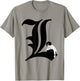 Death Note L Symbol Anime T-Shirt - T-Shirt | Sand