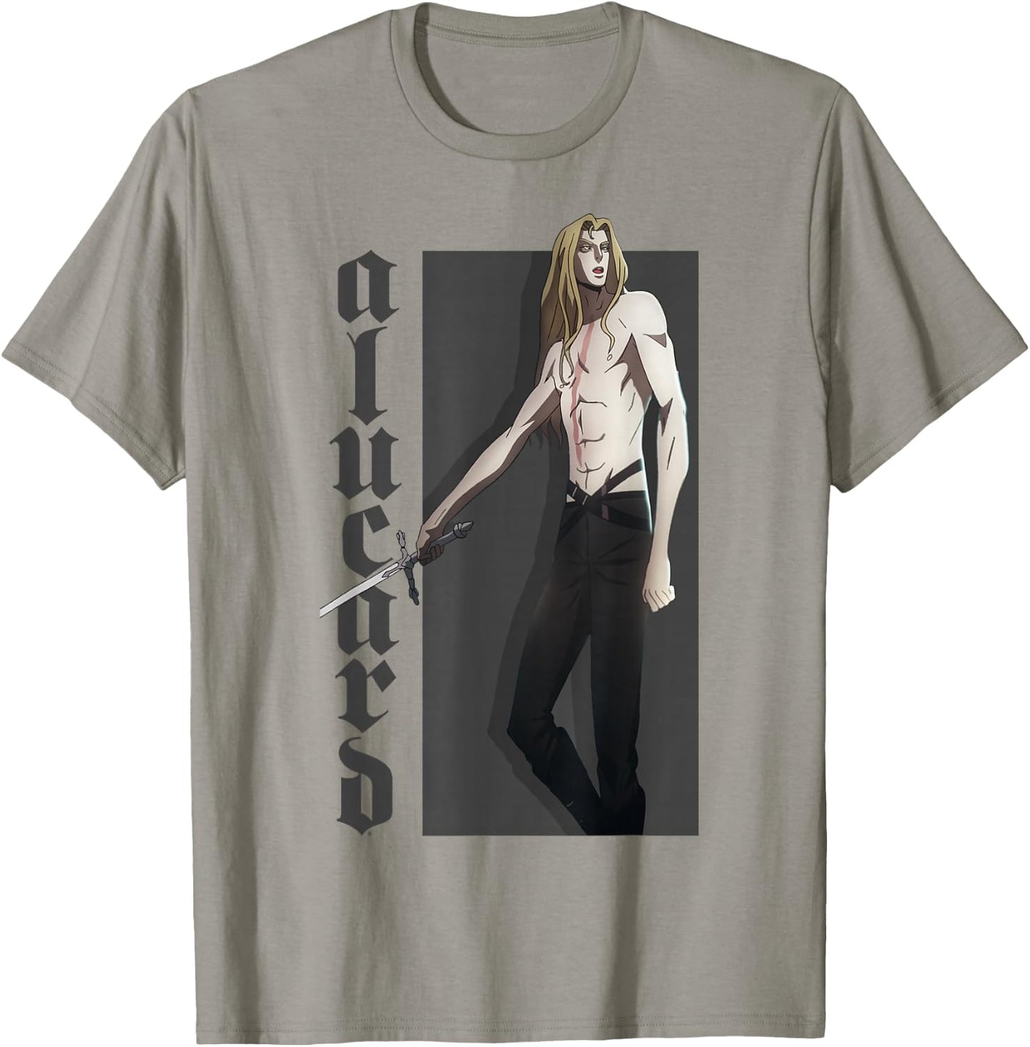 Netflix Castlevania Alucard Character Portrait T-Shirt - T-Shirt | Sand