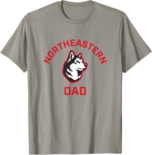 Northeastern University NEU Huskies Arched Dad T-Shirt - T-Shirt | Sand