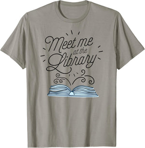Meet Me At The Library - Support Your Public Library Women T-Shirt - T-Shirt | Sand