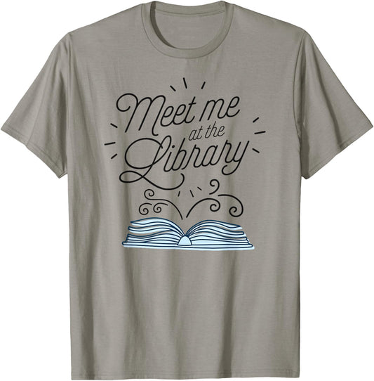 Meet Me At The Library - Support Your Public Library Women T-Shirt - T-Shirt | Sand