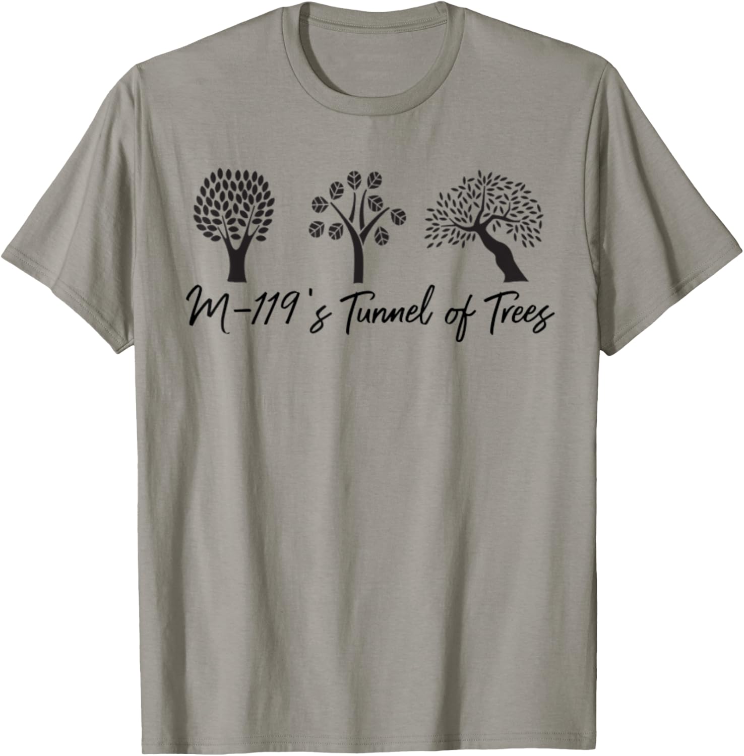 Michigan Michigander Great Lakes M-119 Tunnel Of Trees Gift T-Shirt - T-Shirt | Sand