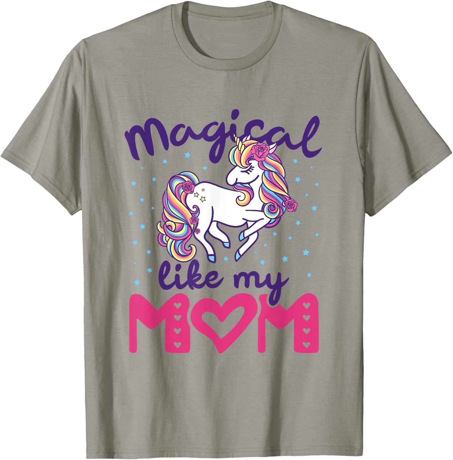 Magical Like My Mom Unicorn Girls Toddler Daughter Cute T-Shirt - T-Shirt | Sand