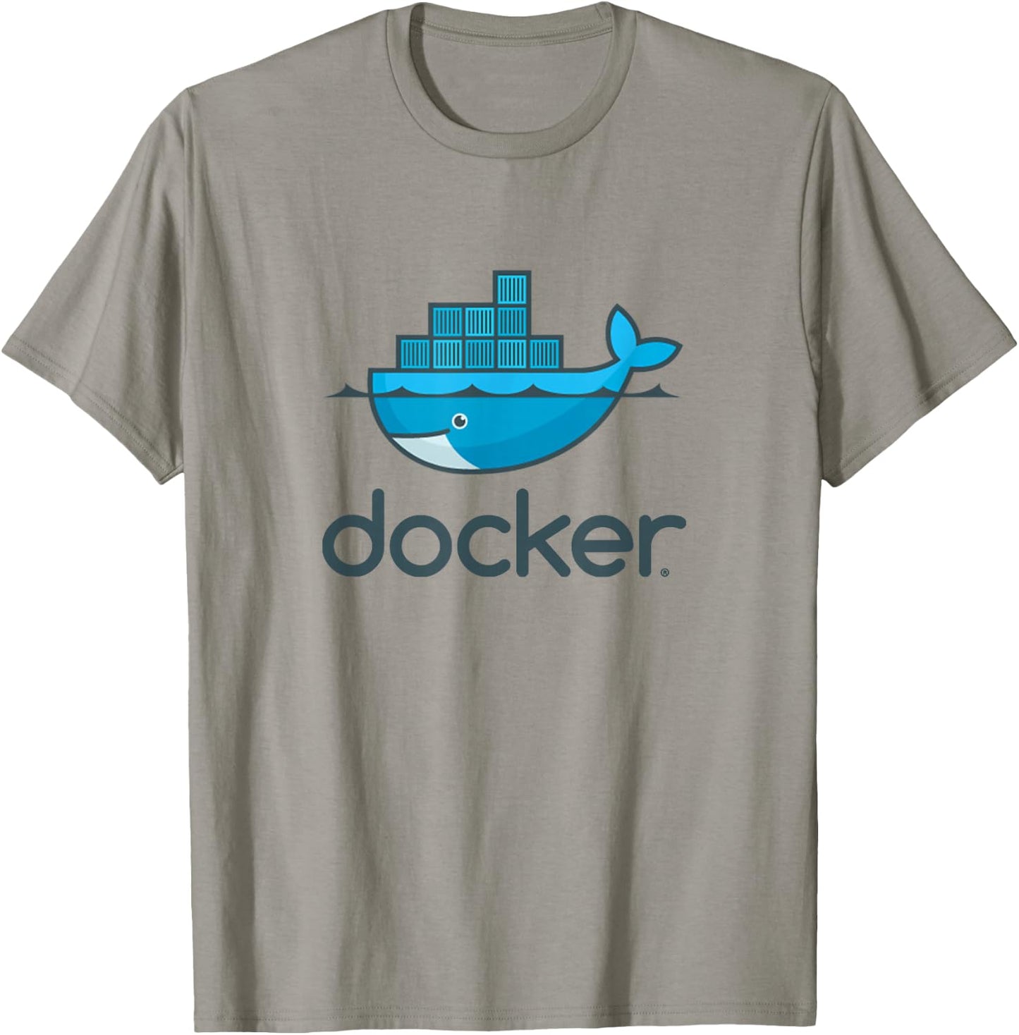 Docker logo container Linux DevOps programming coding T-Shirt - T-Shirt | Sand