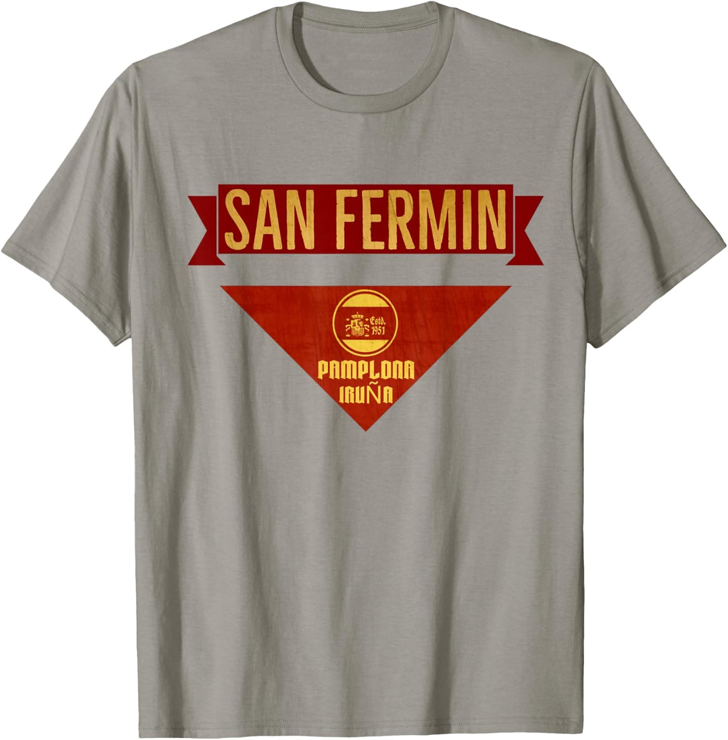 San Fermin Scarf - Pampolna Bull Run Costume T-Shirt - T-Shirt | Sand