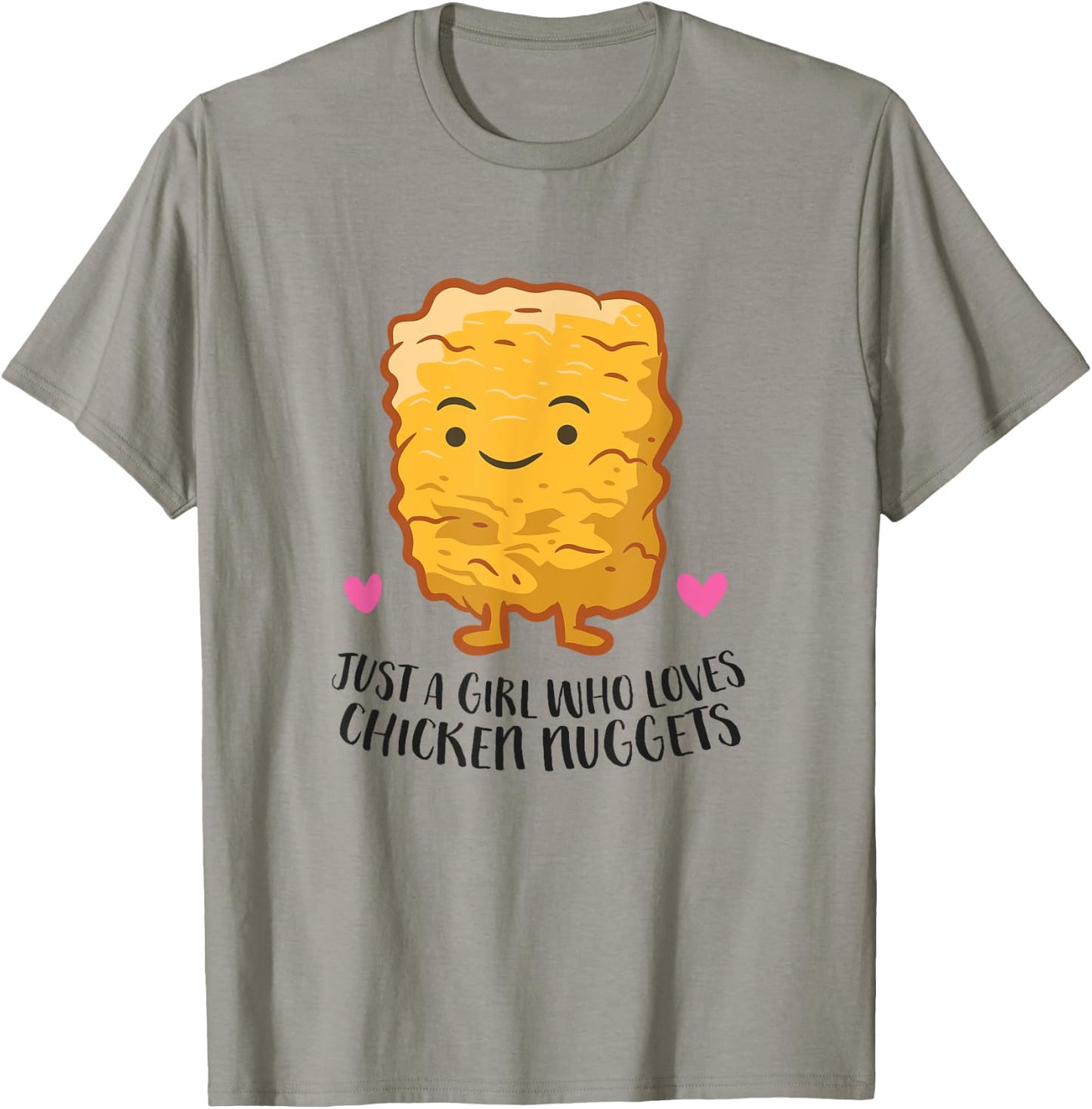 Just A Girl Who Loves Chicken Nuggets T-Shirt - T-Shirt | Sand