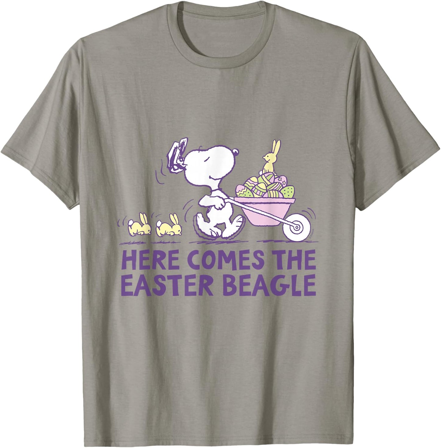 Peanuts - Snoopy Here Comes The Easter Beagle T-Shirt - T-Shirt | Sand