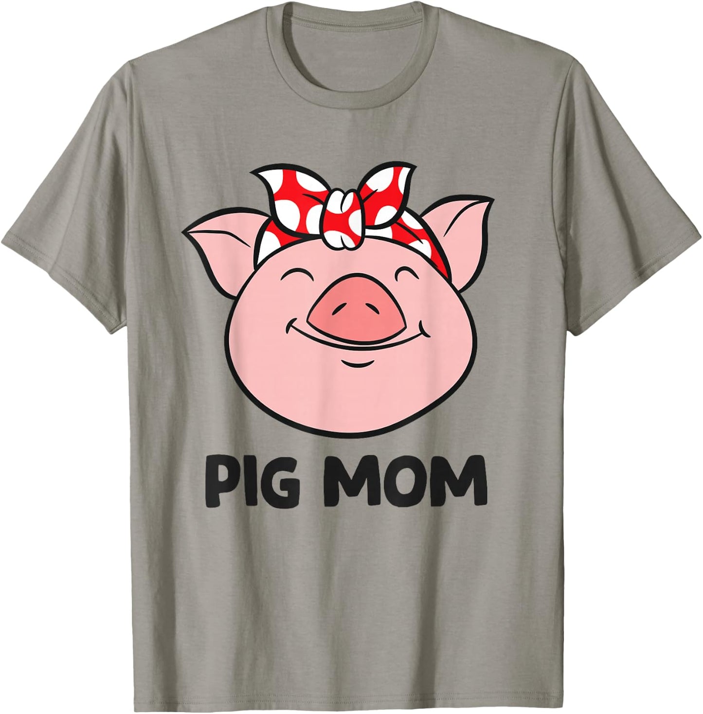 Pig Farmer Mom Love Pigs Pig Mom Cute Pig Lovers T-Shirt - T-Shirt | Sand