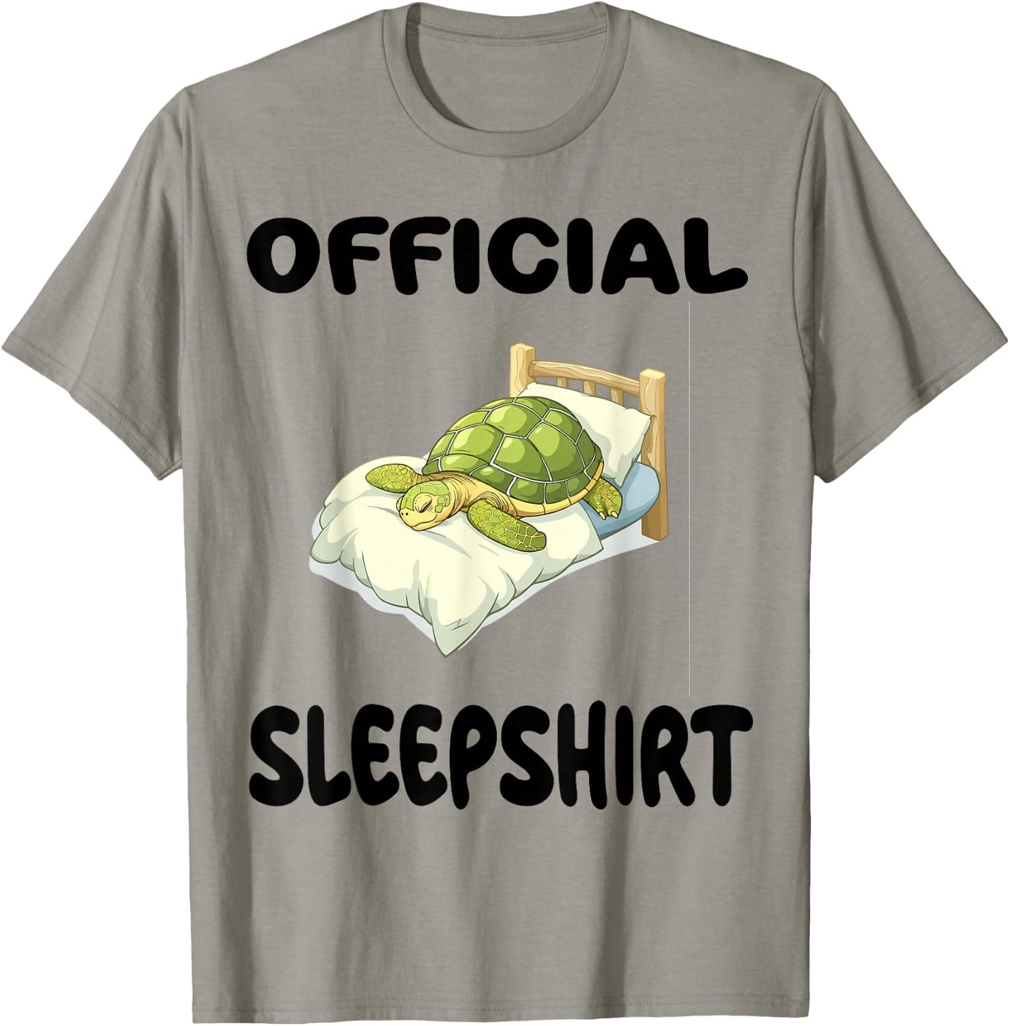 Turtle Official Sleepshirt Pajamas Nightgown T-Shirt - T-Shirt | Sand