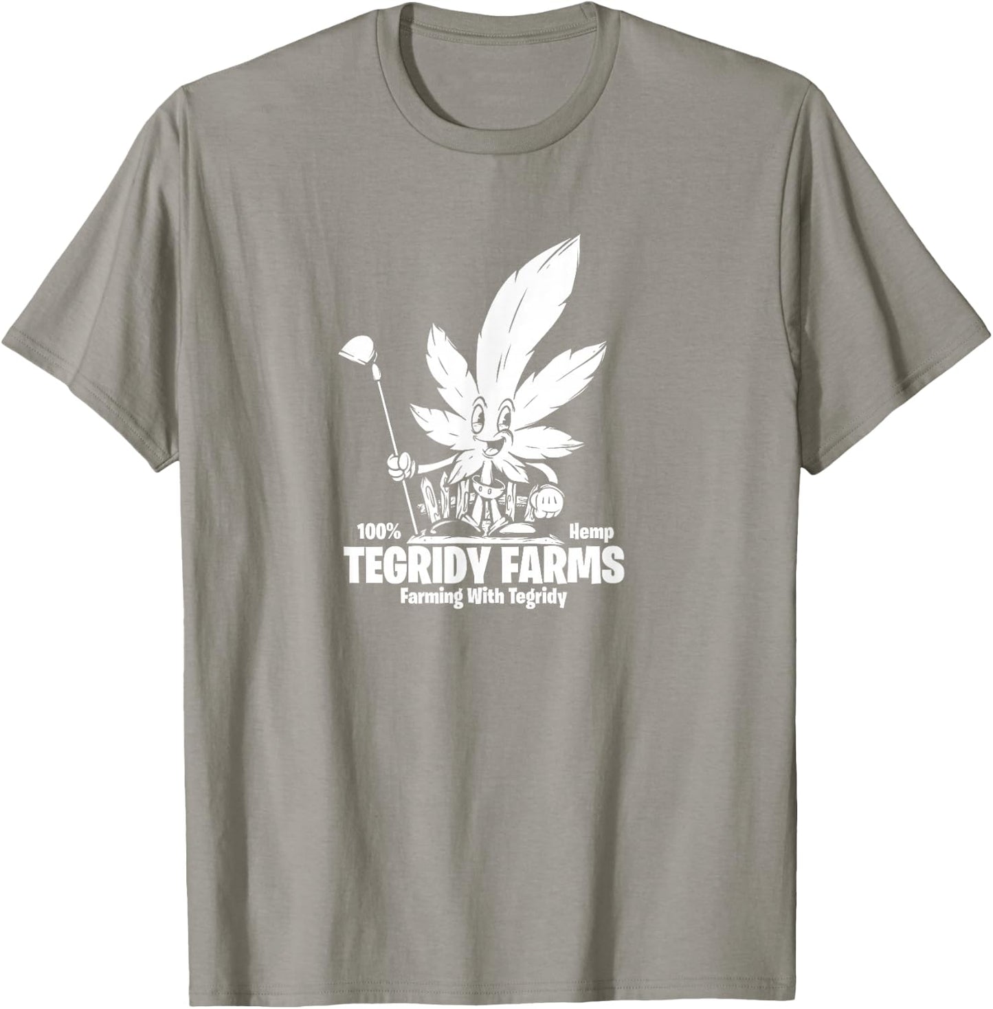 Tegridy Farming Shirt Funny Weed Smoking T-Shirt - T-Shirt | Sand
