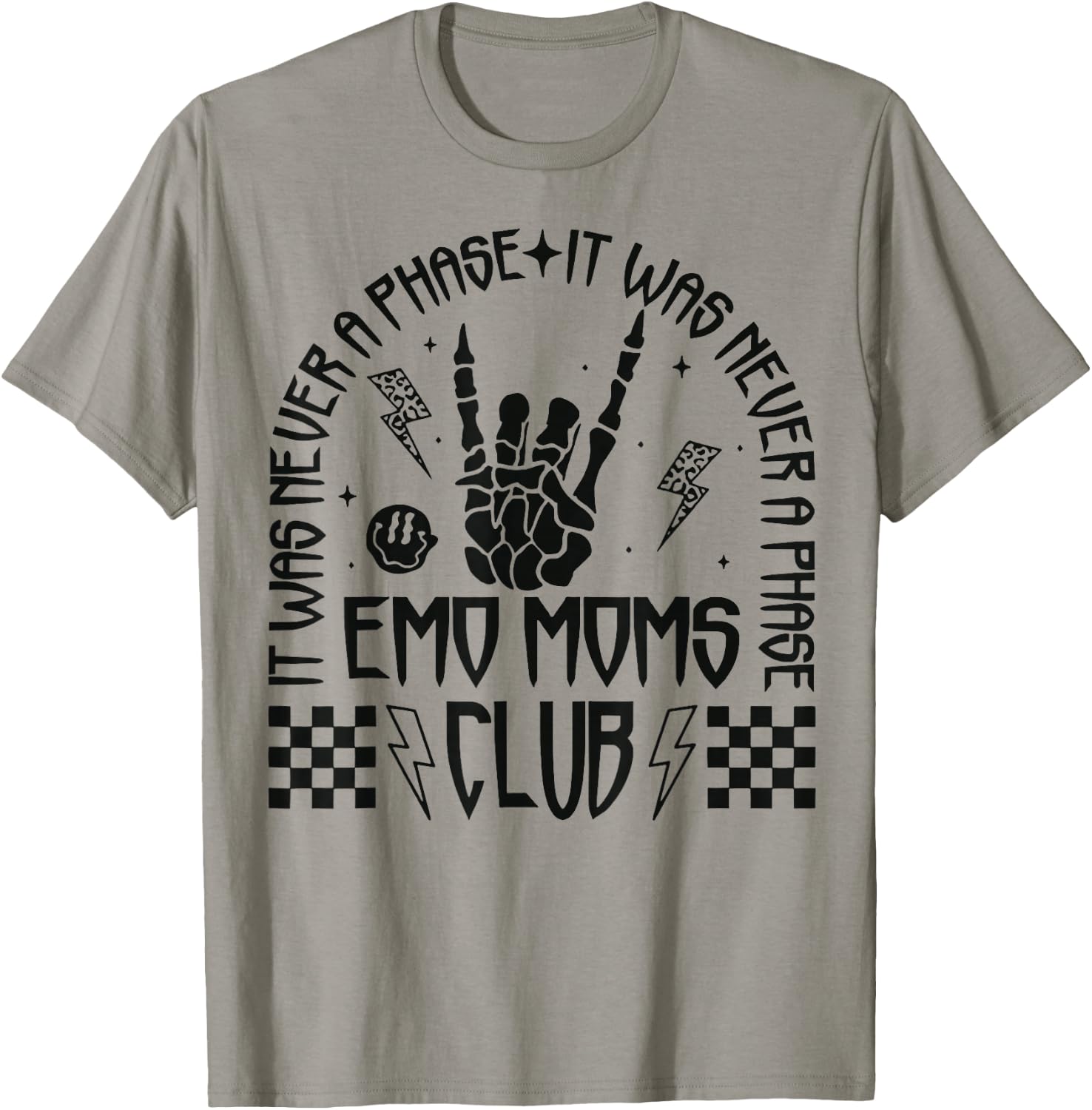 Emo Mom Club It Was Never A Phase T-Shirt - T-Shirt | Sand