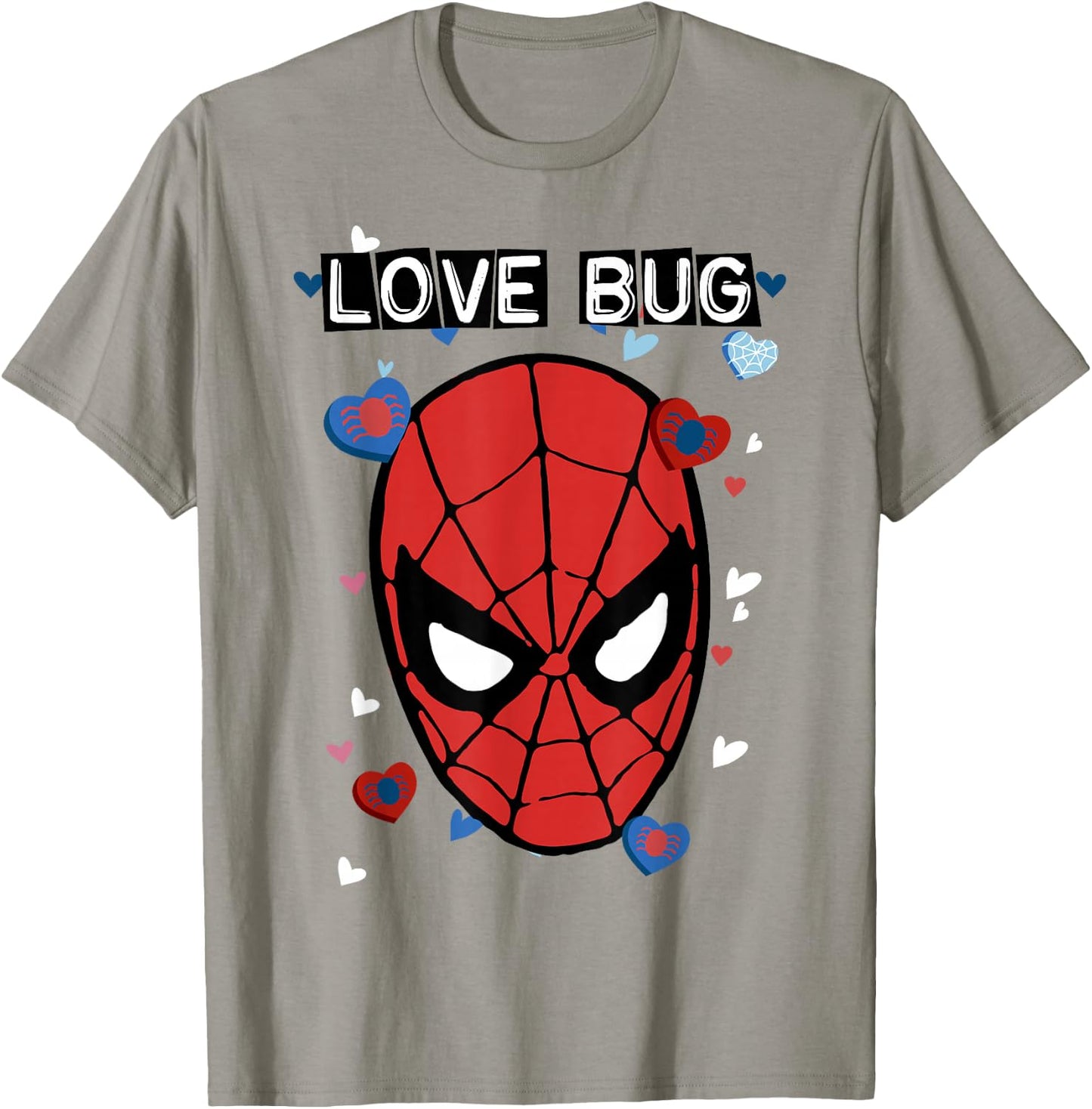Marvel Valentine's Day Spider-Man Love Bug Portrait Small T-Shirt - T-Shirt | Sand