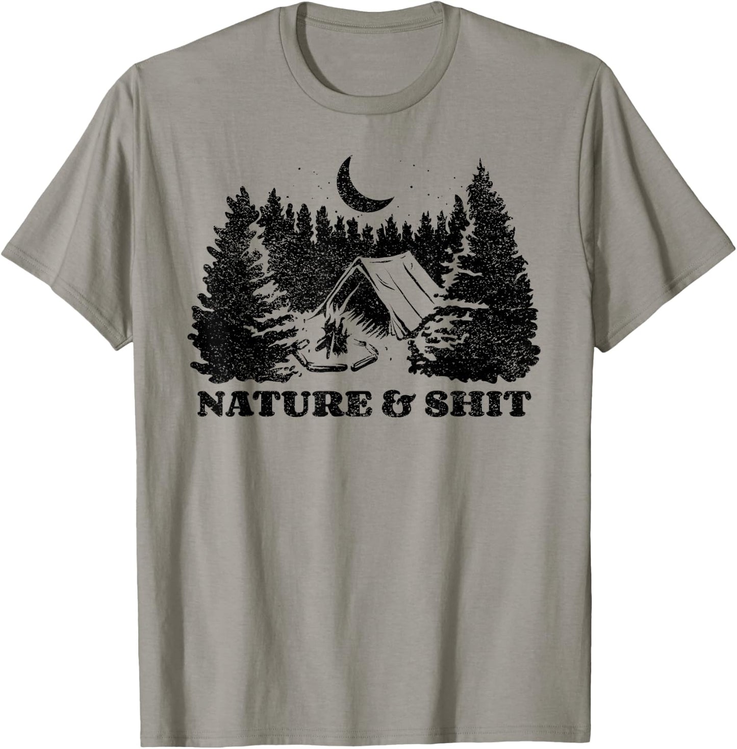 Funny Outdoors Nature & Shit Forest T-Shirt - T-Shirt | Sand