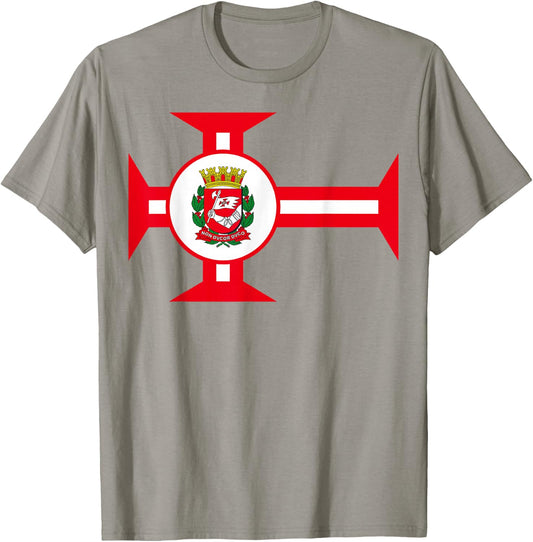 Sao Paulo Brazil Flag Banner T-Shirt - T-Shirt | Sand