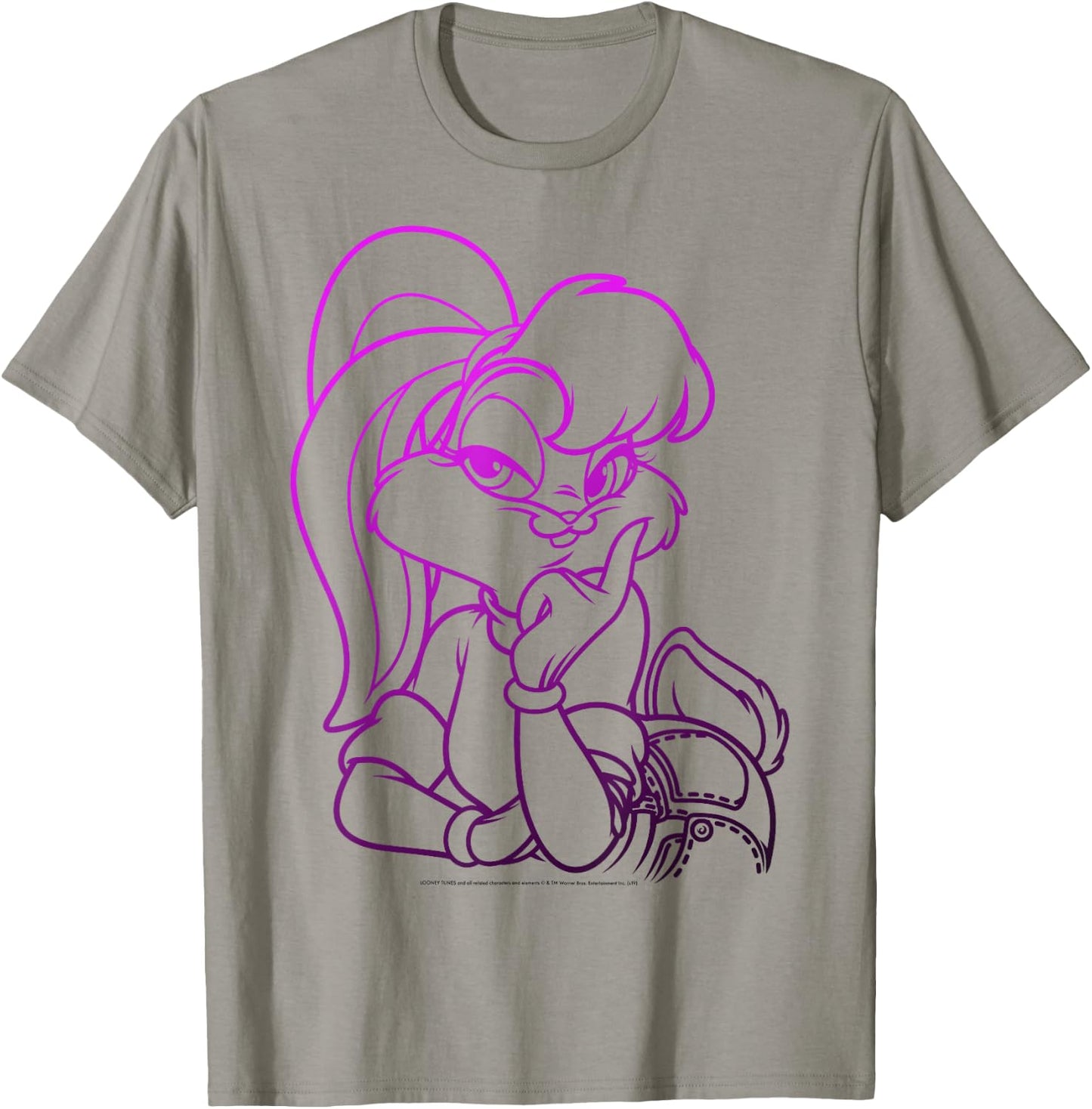 Looney Tunes Lola Bunny Gradient Outline T-Shirt - T-Shirt | Sand