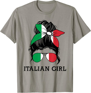 Italia Graphic Design for Girls Kid Italian Toodler T-Shirt - T-Shirt | Sand