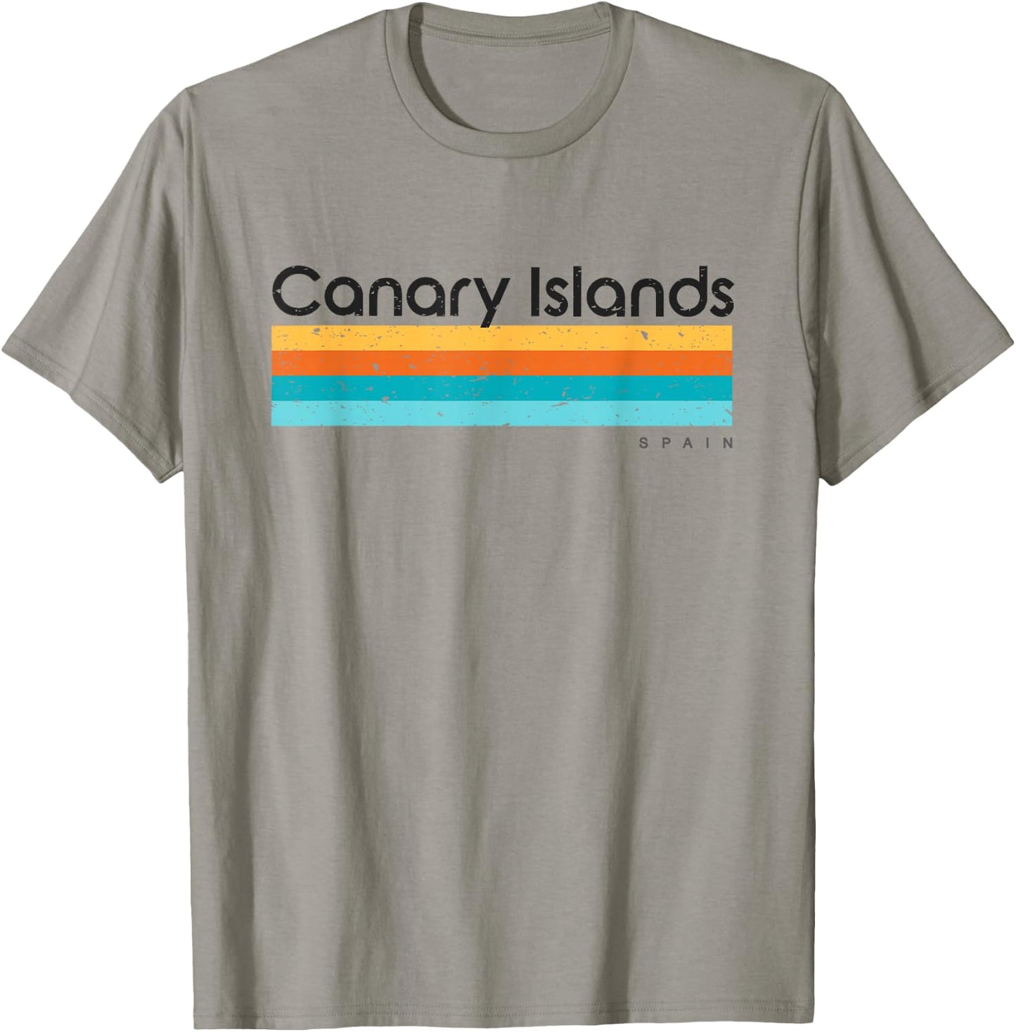 Vintage Canary Islands Spain Retro Design T-Shirt - T-Shirt | Sand