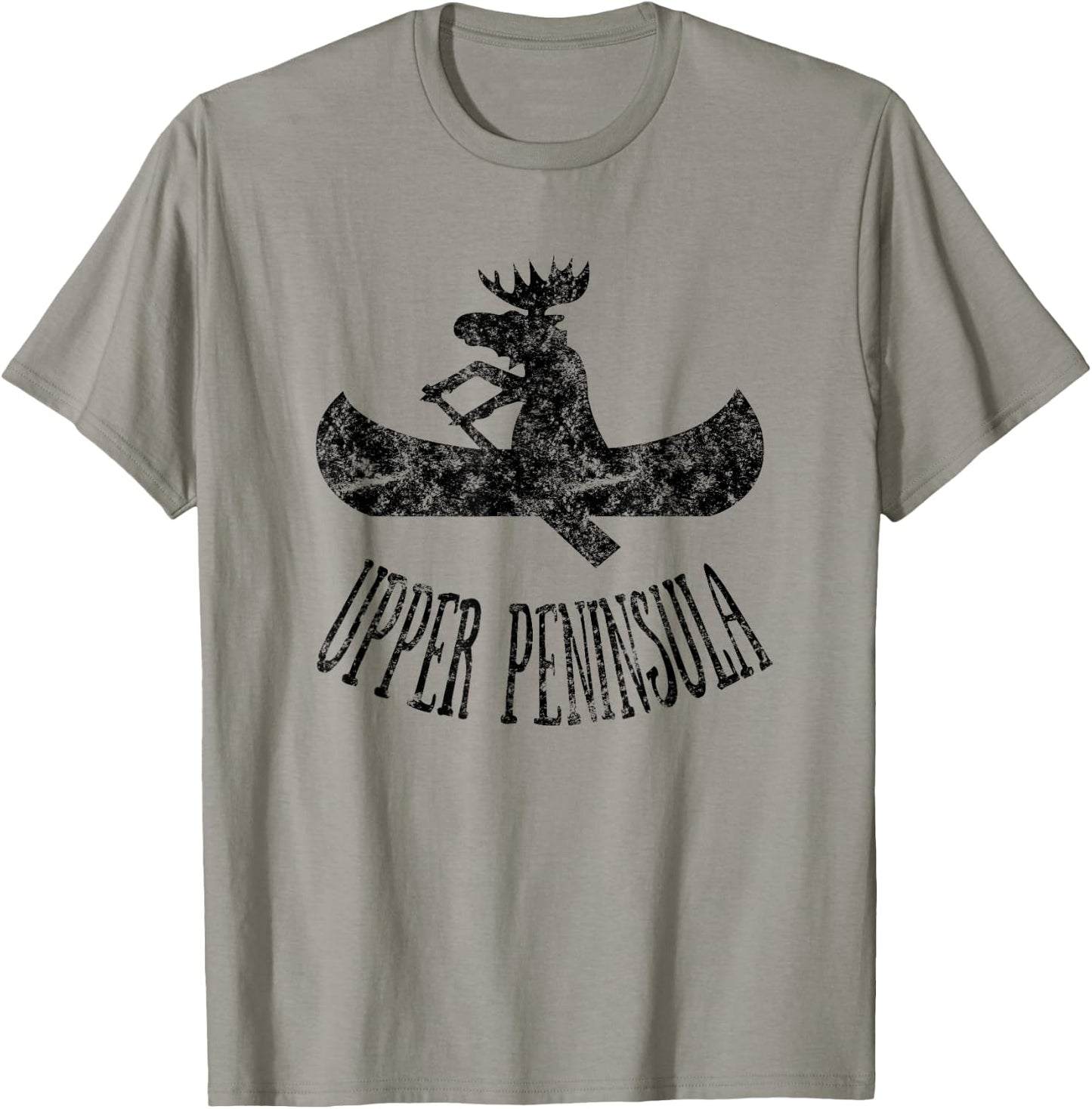 Upper Peninsula Moose Shirt Michigan Moose Gift T-Shirt - T-Shirt | Sand