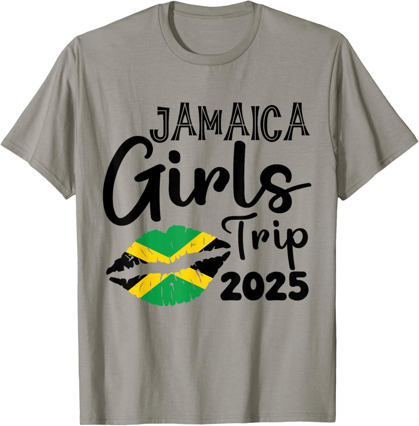 Jamaica Girls Trip 2025 Summer Vacation Weekend Funny T-Shirt - T-Shirt | Sand