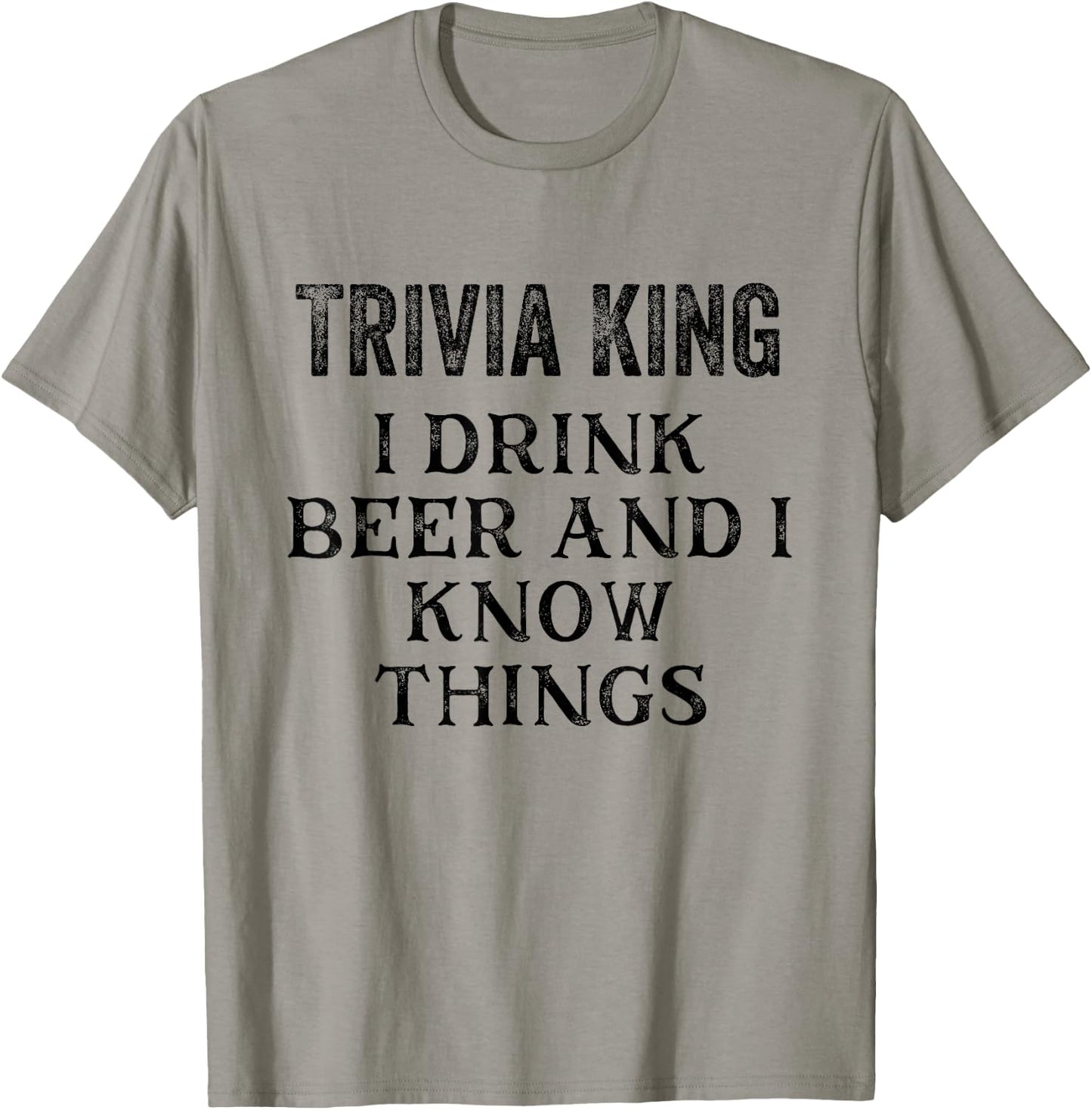 Trivia King Gift Triva Quiz Game Night T-Shirt - T-Shirt | Sand