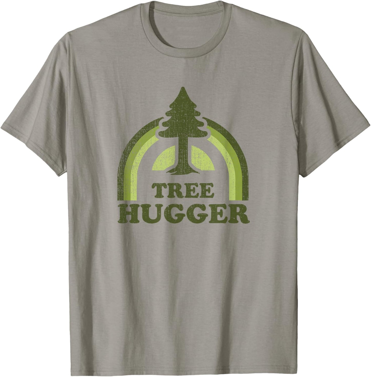 Tree Hugger Retro Vintage Environmental Nature Lover T-Shirt - T-Shirt | Sand