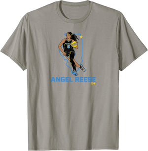 Angel Reese - State Star - Chicago Basketball T-Shirt - T-Shirt | Sand