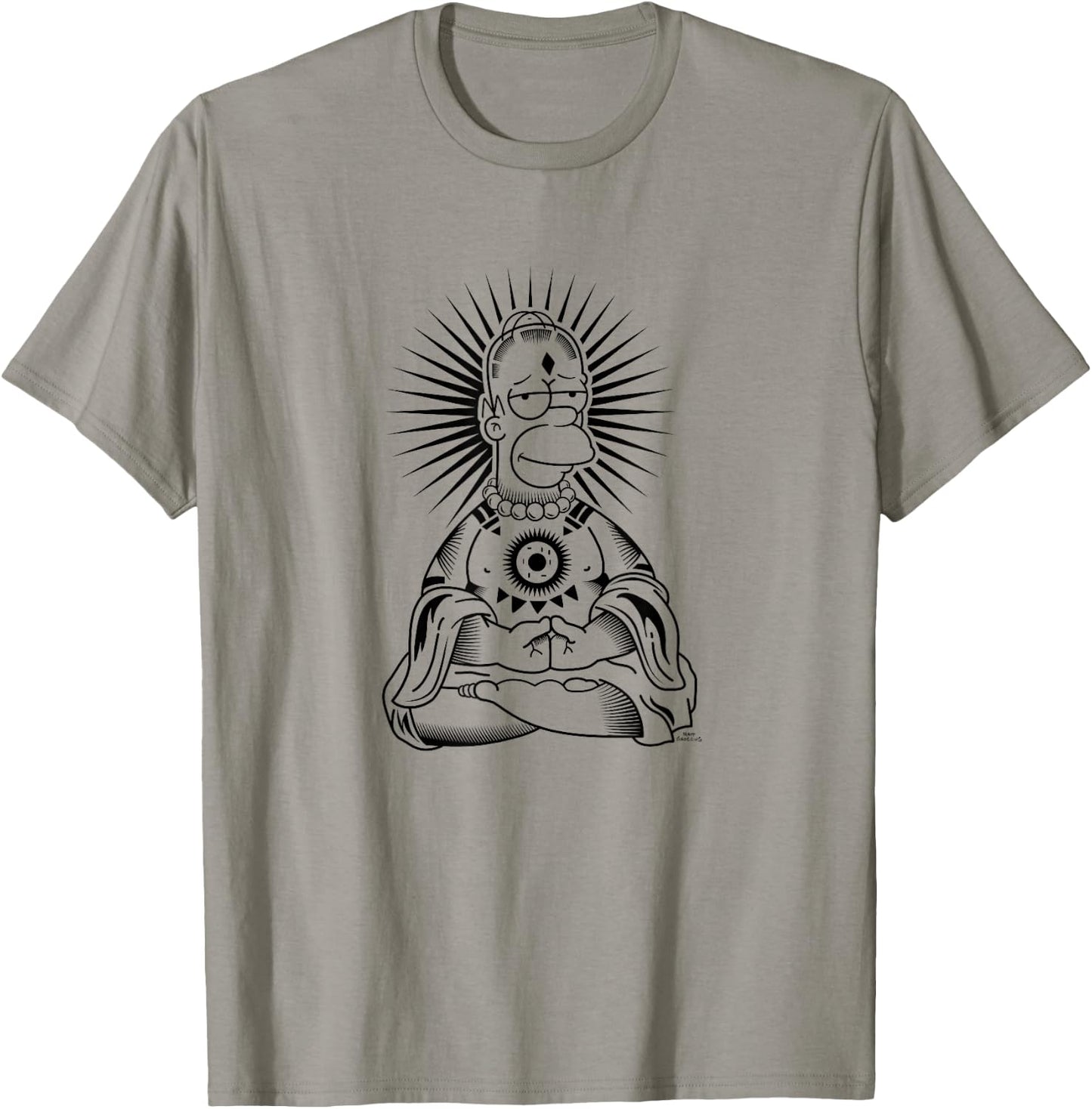 The Simpsons Zen Homer C2 T-Shirt - T-Shirt | Sand