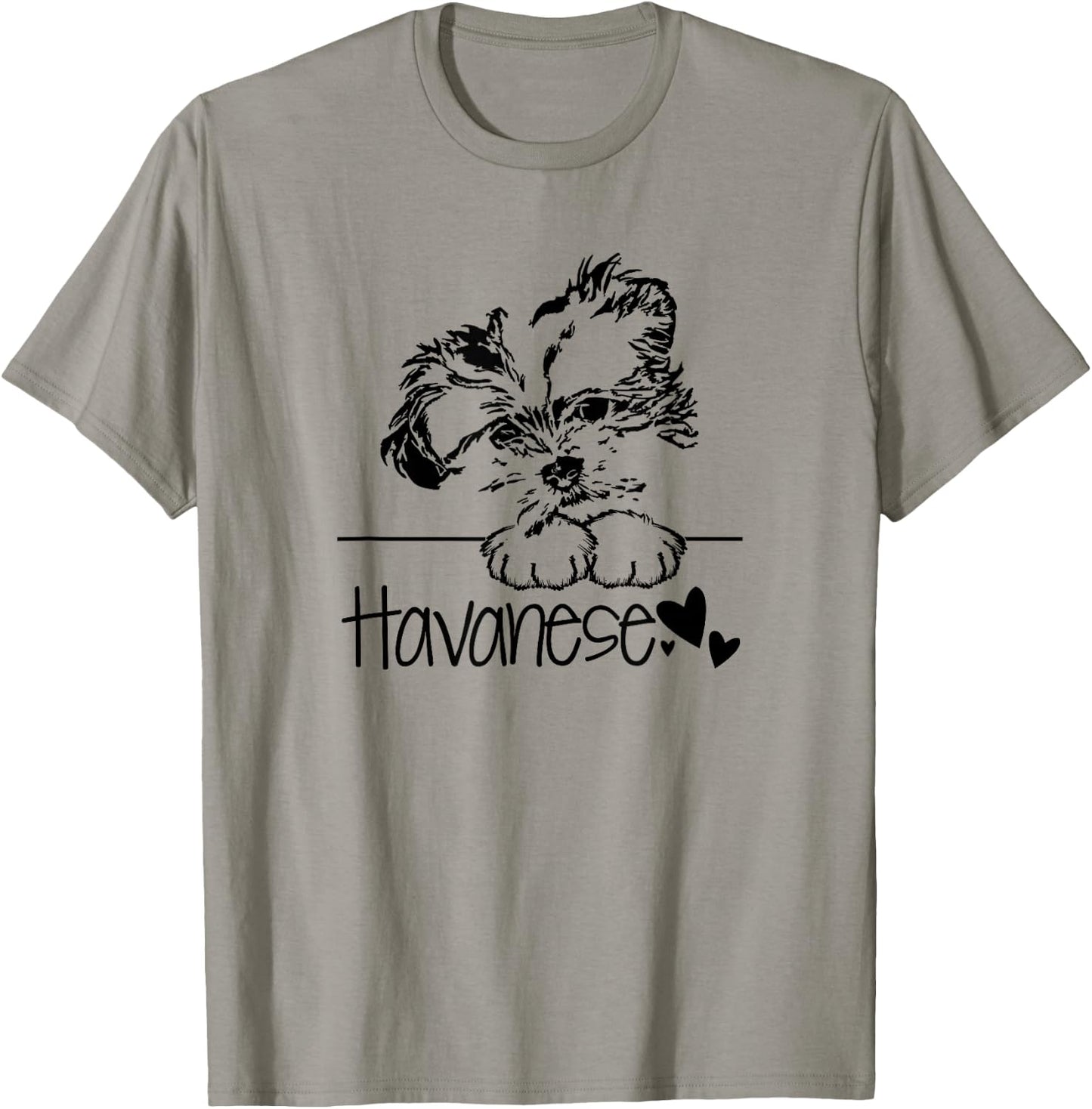 Havanese Dog Dad Havanese Art Lover Dog Mama Havanese Life T-Shirt - T-Shirt | Sand