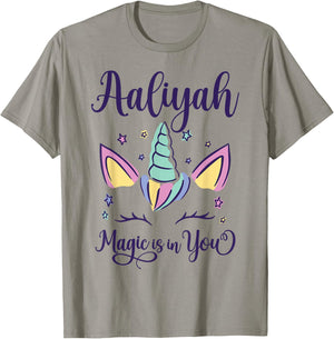 First Name Aaliyah Personalized I Love Aaliyah T-Shirt - T-Shirt | Sand