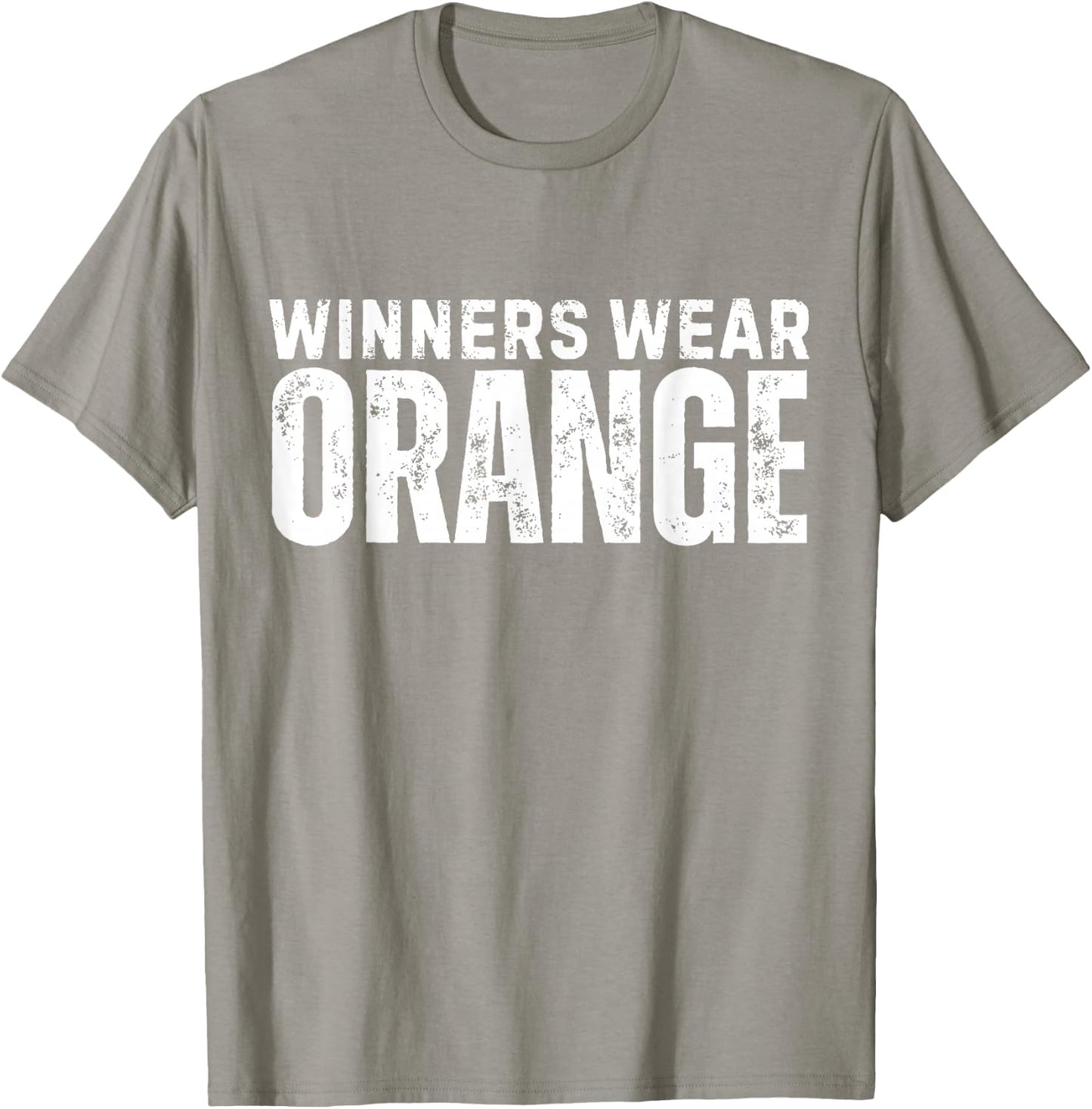Winners Wear Orange Spirit Wear Team Game Color War Camp T-Shirt - T-Shirt | Sand