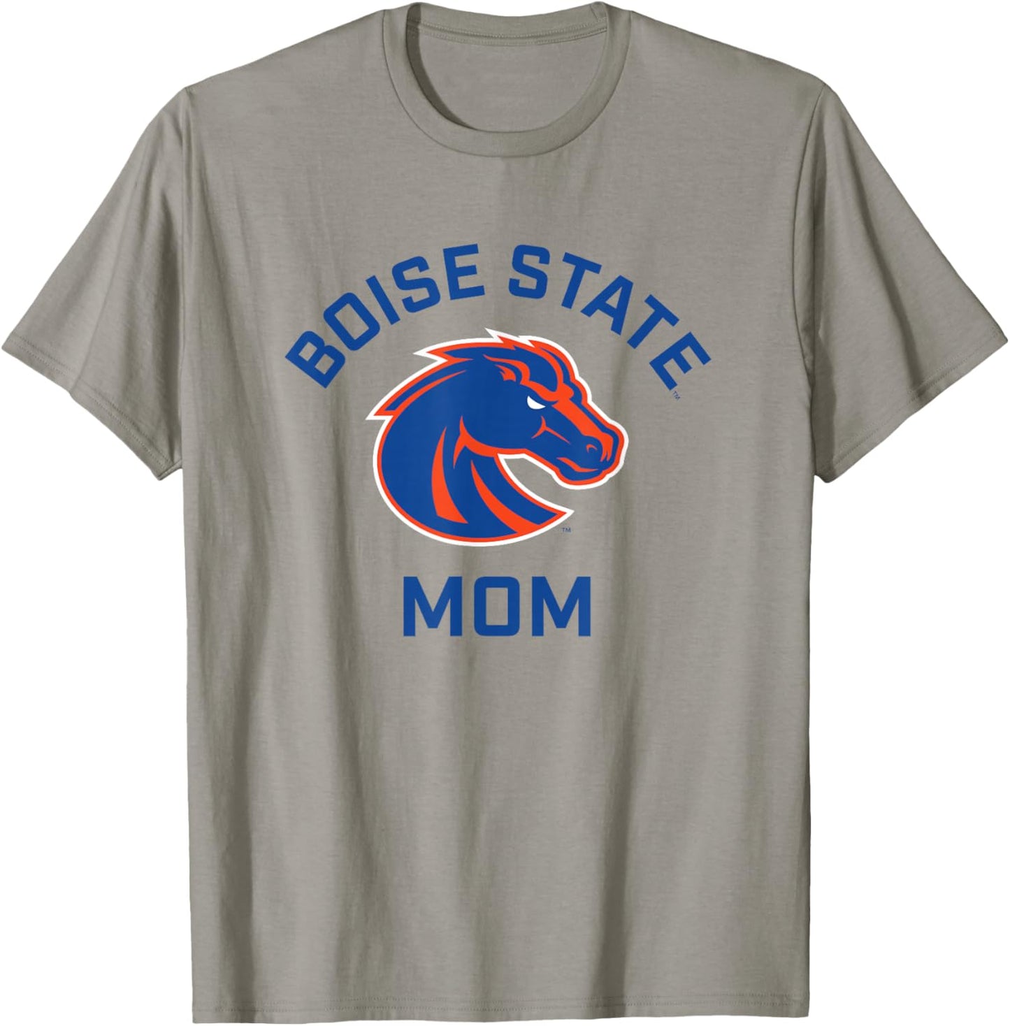 Boise State University BSU Broncos Arched Mom T-Shirt - T-Shirt | Sand