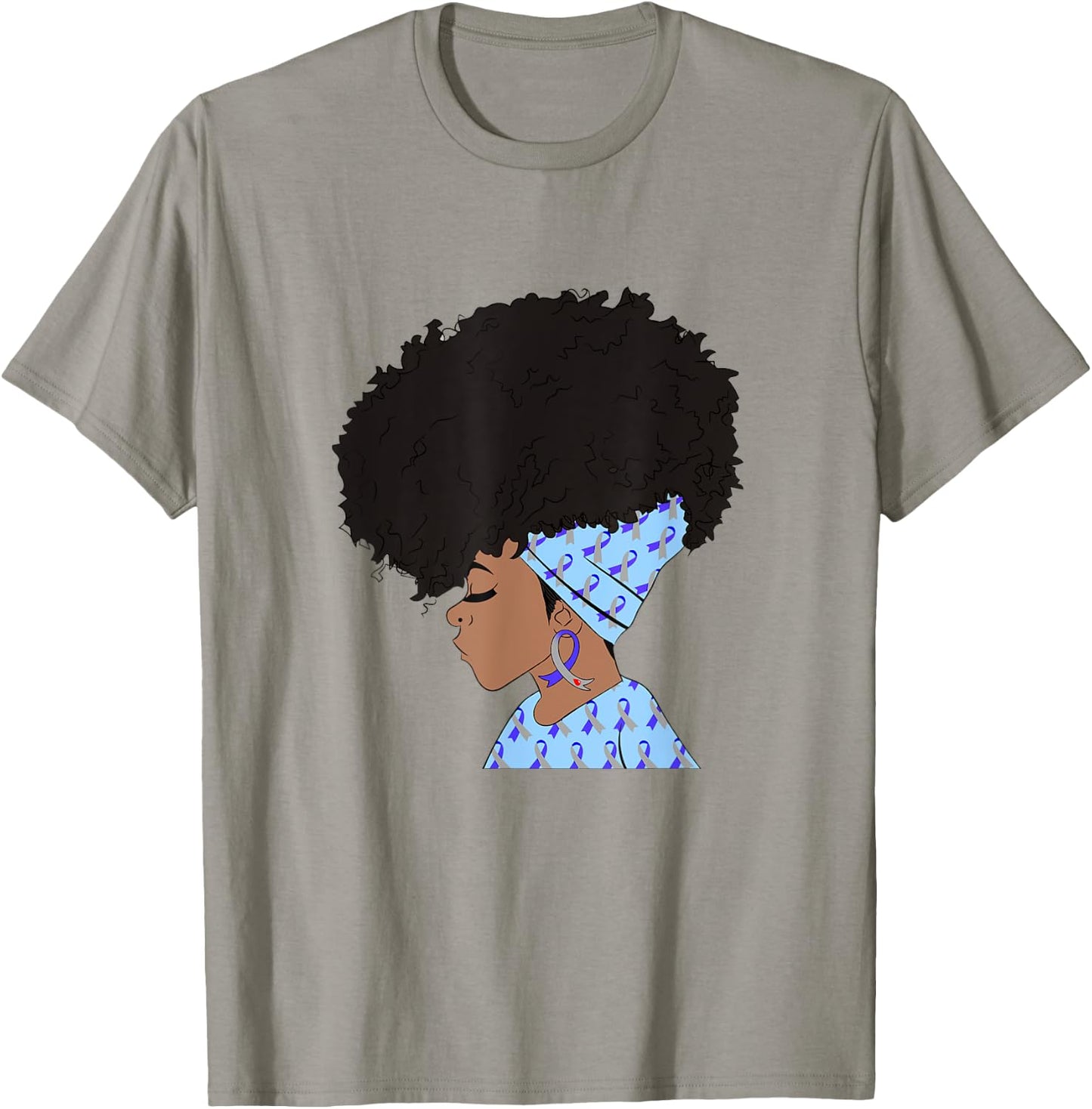 Black Women Diabetes Awareness African American T-Shirt - T-Shirt | Sand