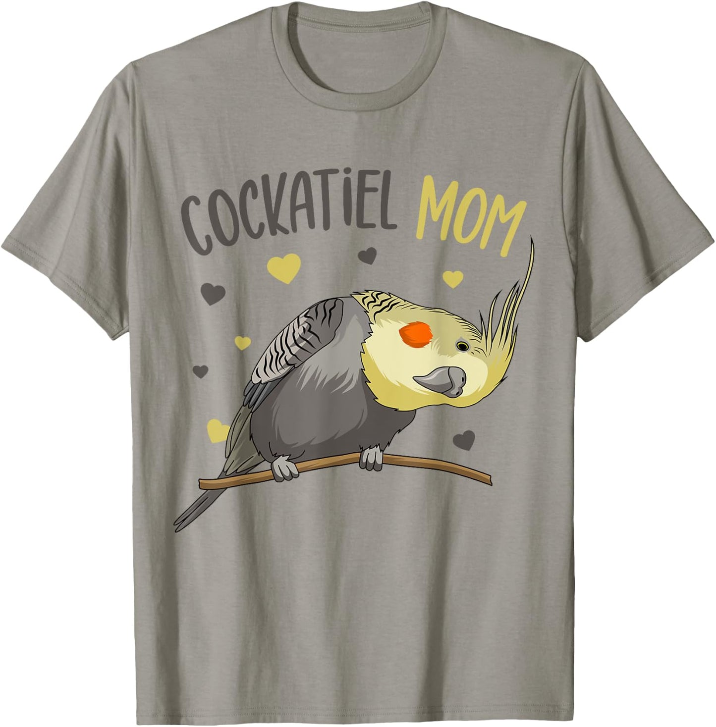 Cockatiel Mom Funny Bird Lover Women T-Shirt - T-Shirt | Sand